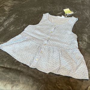 Sigrid Olsen baby blue blouse